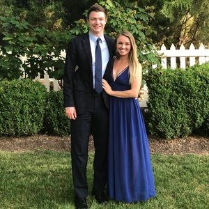 HYFVE Royal Blue A-line Maxi Dress